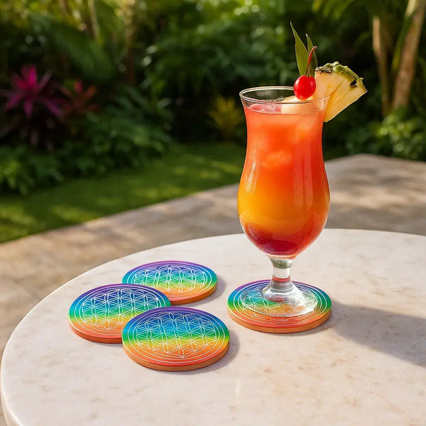 Sous-verres en selenite