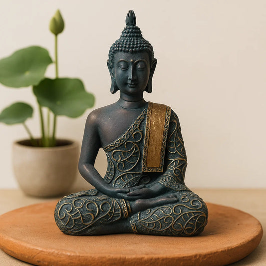 Bouddha en méditation vintage