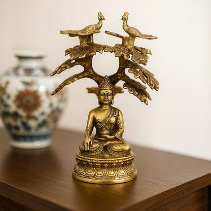 Bouddha Sakyamuni avec arbre de la Bodhi
