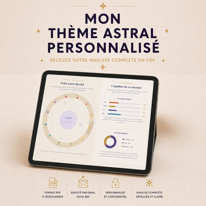 Thème Astral Personnalisé complet au format PDF